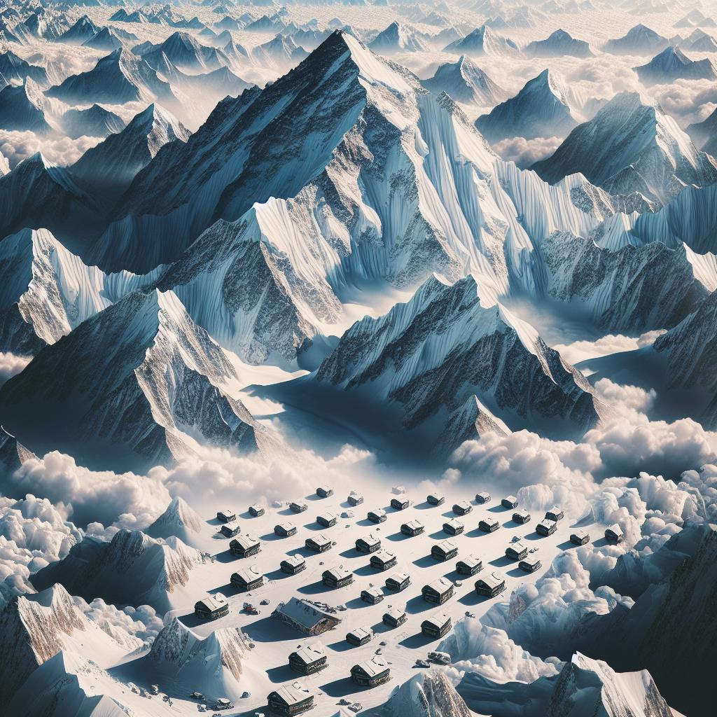 Serie di Montagne nevate